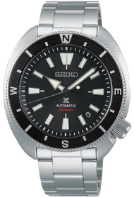นาฬิกาข้อมือผู้ชาย SEIKO Prospex Land Tortoise Automatic รุ่น  SRPH17K สีดำ ขนาดตัวเรือน 42.4 มม. ตัวเรือน สาย Stainless steel สีเงิน สำรองพลังงานได้ 41 ชม