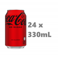 可口可樂 - (原箱) 可口可樂無糖(ZERO)汽水 (罐裝)24 X 330毫升