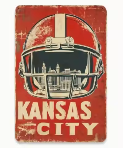 Kansas City Chiefs Vintage Aluminum Weatherproof Funny Sign-Aluminum