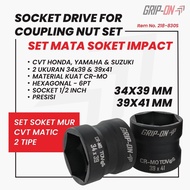 MATA Sock Grip On Impact Automatic Clutch Nut Key 39X41mm Double Socket Drive 39 x 41 mm
