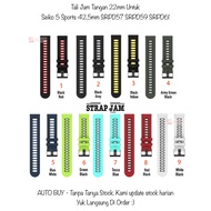 Dtu 22mm Strap Seiko 5 Sports 42.5mm SRPD57 SRPD59 SRPD61 - Sporty Silicone Watch Strap