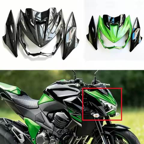For Kawasaki Z800 Z 800 2013 2014 2015 2016 2017 Motorcycle Upper Front Nose Headlight Hood Fairing