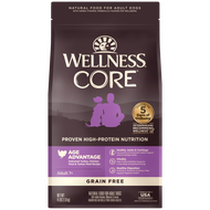 อาหารสุนัขพรีเมี่ยม WELLNESS CORE: Age Adventage+ สูตรสุนัขแก่ เสริมกระดูกข้อต่อ และผิวหนัง ขนาด 4lb