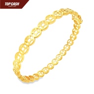 Top Cash Jewellery 916 Gold Ancient Coin Bangle