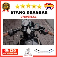 HITAM Handlebar Custom Bobber Dragbar Crom Black Benelli PE250 Harley Sportster 2mm Thick