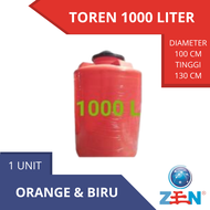 TOREN AIR 1000 L TANGKI AIR TANDON AIR PENAMPUNGAN AIR 1000 LITER HQ MURAH TEBAL