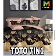 COMFORTER SET== 7 IN 1 TOTO COMFORTER QUEEN SIZE