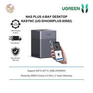 UGREEN NASync 4 Bay (A76+A55 8 Core CPU, 8GB LPDDR4X, 2.5GbE LAN, 4K HDMI, diskless) UG-DH4300PLUS-8
