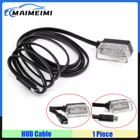 1PCS Car HUD Head Up Display Head up Display USB Cable Connecting Line 1.7M HUD OBD2 Cable USB Cable