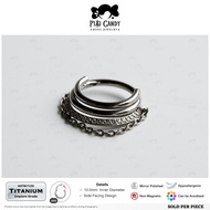 FiBiCandy Kanori ASTM F136 Titanium Implant Grade 16g Earring Clicker Conch Piercing