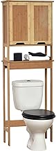 EVIDECO Mahe Free Standing Over The Toilet Space Saver Cabinet Bamboo