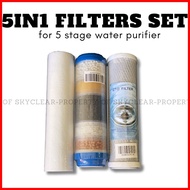 ❧ ☪ ๑ Water Purifier  5 in 1 Alkaline Set Filter Replacement Only SET C - skyclear