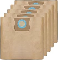 5 Pack DXVA19-4104 Vacuum Bags Replacement for Dewalt 8 Gallon Shop Vac Bags DXV08SA, compatible wit