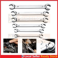 CR-V Oil Pipe Flare Nut Wrench Spanner 6mm to 27mm Combination Open End Spanner Hand Tool Oil Pipe M
