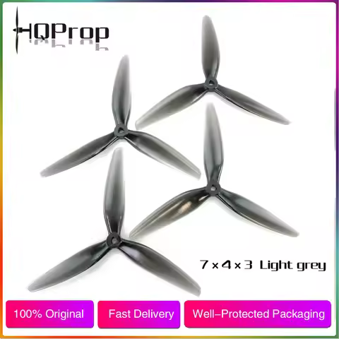 2pairs HQprop HQ 7X4X3 7040 Propeller 7*4 3-Blade Prop CW & CCW for RC FPV Freestyle 7inch Long Rang