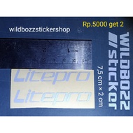 Litepro bicycle sticker 7.5 田 2