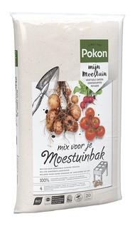 Pokon Organic Potting Soil Mix 20 L for Your Vegetable Garden with 120 Days Fertiliser (10-4-4) and Trace Elements