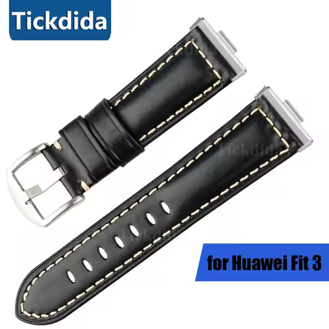 High Quality Genuine Leather Watch Strap for Huawei Watch Fit 3 Quick Release WatchBand for Huawei W