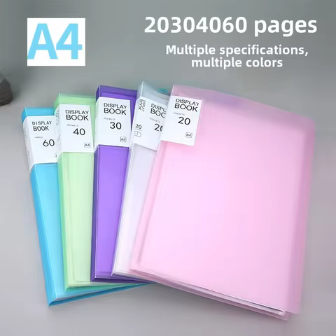 A4 Transparent Multi-layer Loose-leaf Binder Ppstudent Award Certificate Storage Album Document Preg