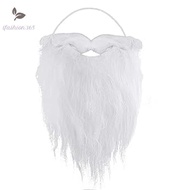 [LF] 1/2/6/12pcsSanta Beard White Santa Beard For Adults Christmas Santa Claus Gnome Cosplay Beard C
