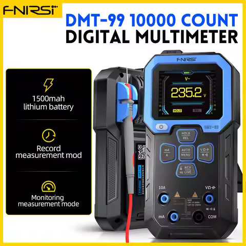 FNIRSI DMT-99 Digital Multimeter 9999 Counts Smart Professional Tester 1000V 10A True RMS Auto Range