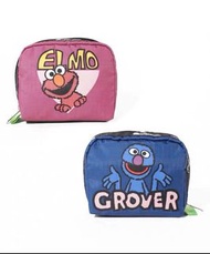 外國預訂 lesportsac x Sesame Street 2面圖案 散子包 零錢包