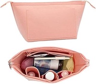 Purse Organizer, Multi-Pocket Felt Handbag Organizer Insert For Longchamp Tote Bag - Purse, Wallet, and Travel Bag Liner Insert (S,Pink)