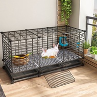 Rabbit cage home indoor anti-spray urine large automatic cleaning guinea pig special nest guinea pig pet rabbit cage house