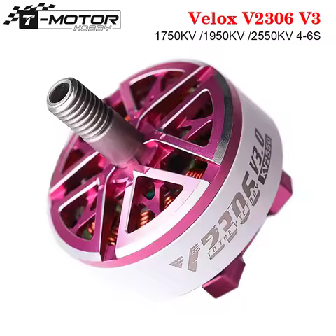 T-Motor Velox V2306 V3 1750KV /1950KV /2550KV 4-6S Brushless Motor for 5inch Racing Freestyle FPV Dr