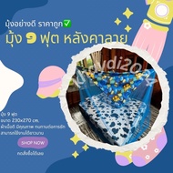 Mosquito Net 9 Feet Four-Eared Hanging Square Colorful Durable