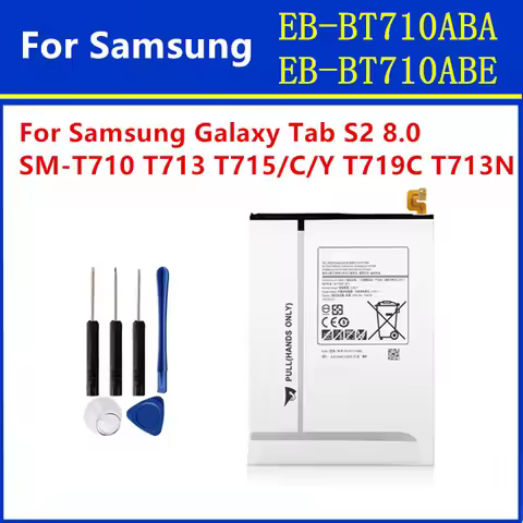 New Tablet EB-BT710ABA EB-BT710ABE 4000mAh Battery For Samsung Galaxy Tab S2 8.0 SM-T710 T713 T715 T