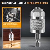INTOONE Quick Change Chuck, Self-Tightening 1/4 Inch Drill Chuck Adapter,  1.5-6.5mm Hexagonal Handl