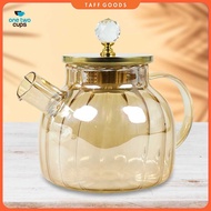 One Two Cups Teapot Pitcher Teapot Heat Resistant Borosilicate Fire 1L - BR-383