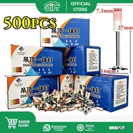 GIFT 500PCS 7.3mm Round Steel Nail Gun Rivet Fire Nail Gun Ceiling Gun Nails Suitable for 7.3mm Nail