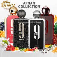 9PM & 9AM COLLECTION BY AFNAN 100% Perfume Woman Man Fragrance