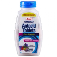 Rugby Extra Strength Assorted Berries Antacid Calcium Carbonate 750 mg - 96 Chewable Tablets