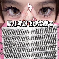 【Shipment Within 24 Hours‌】 False Eyelash Cluster Natural Wispy Doll Eye J Curl Volume Lashes Extens