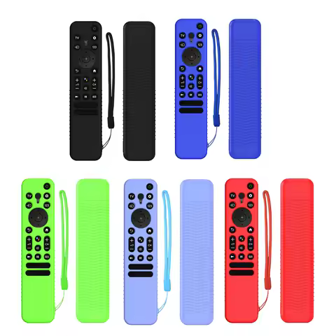 Anti Slip Remote Control Protective Cover Replacement Television Remote Control Cover with Lanyard D