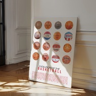 Basketball-Wall Hanging Picture Canvas Print With Floating Frame