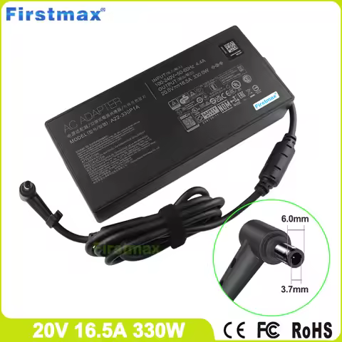 20V 16.5A 330W Charger for Asus A21-330P1A A22-330P1A ADP-330AB DW ROG Strix G18 (2023) G814 G814JI 