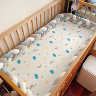 Ins European Style Hand-Woven Three-Strand Twist Baby Bed Cover Children's Babies' Bed Decorative Protective Simple Fence-Baby Bumper Infant Baby Plush Bumper Bed Bedding Crib Cot