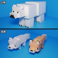 ❅✓ icf630 ของเล่นโมเดลกระดาษทำมือ Minecraft Creeper Steve Wither Enderman ประกอบโมเดลกระดาษสามมิติ DIY