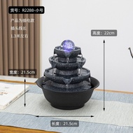 Wealth Comes from Every Direction Fengshui Wheel Water Fountain Decoration Circulating Water Desk Decoration Living Room Desktop Feng Shui Continued