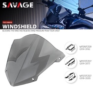 Windshield Windscreen For YAMAHA MT-07 FZ-07 2014-2018 2019 2020 Motorcycle Accessories Wind Deflect