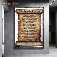 Wall Art Psalm 91: Bible Print for Home Decoration with Canvas Painting Yueyue Art