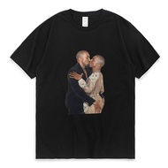 Rapper Hip Hop Kanye West Kissing T Shirt for Men men Retro Graphic T-Shirt Omari West Fans Lovers O