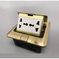 Cat.5 LAN grain floor drive and 5-pin flat drive in high-quality solid cast copper