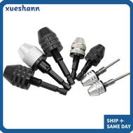 XUESHANN Drill Chuck Adapter, Mini Hex Shank Keyless Drill Chuck,  Alloy Hex / Round Shank Chuck for