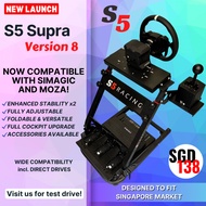 S5 Supra Racing Simulator Wheelstand for G27 G29 T300RS DD Pro FANATEC/SIM Racing Wheel stand/SIM Ra