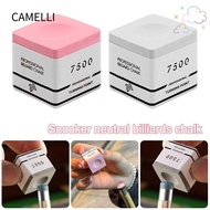 CAMELLI TP7500 Billiard Chalk, Pink/Grey Non-slip Snooker Neutral Pool Chalk,  Square Fine Powder Bi